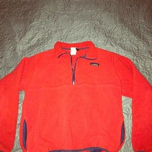 LL bean fleece pull over jacket